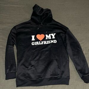 Light, all black hoodie